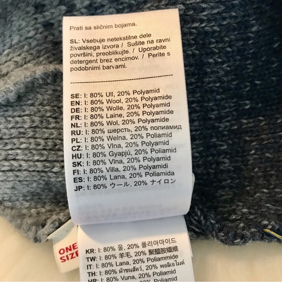 Fjallraven Two-Tone Striped Beanie NWOT - Picture 5 of 6